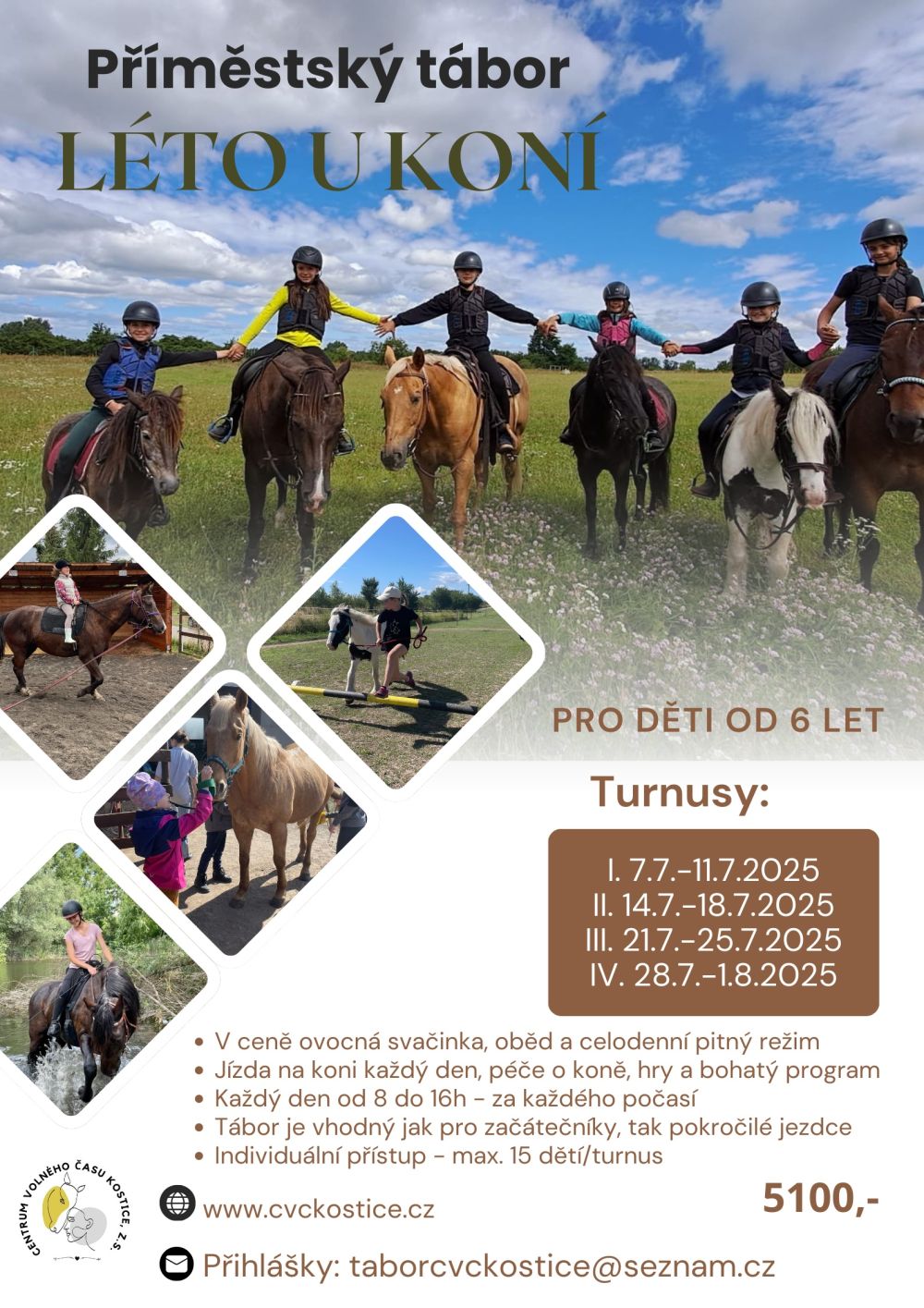 Přijďte prožít léto u koní spolu s námi!